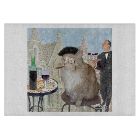 ルキャットデュカフェ カッティングボード (正面)