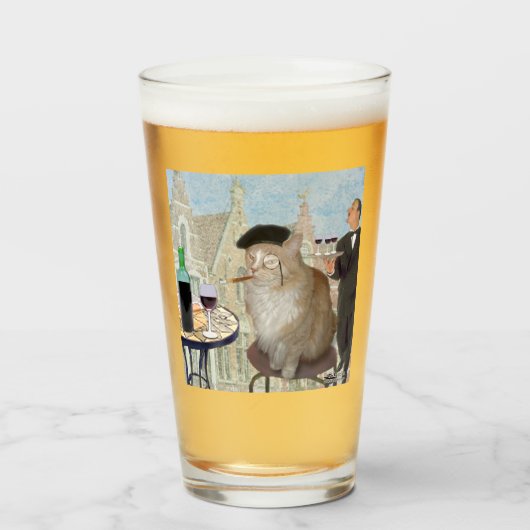 ルキャットデュカフェ タンブラーグラス (ドリンク正面)