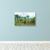 ルキヨ山脈の植物と風景 キャンバスプリント (インサイチュ (ウッドフロア))