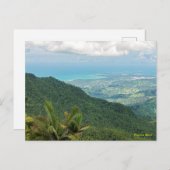 ルキヨ山脈の海岸沿いのプエルトリコ ポストカード (正面/裏面)