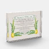 ルクコト賛美ヘブライ語でルラフ・スクカーを振る フォトブロック (左)