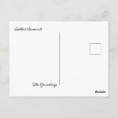 ルクコト賛美ヘブライ語でルラフ・スクカーを振る ポストカード (裏面)