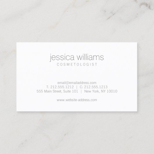 ルクスウッドエフェクトアート美容師 名刺 (裏面)