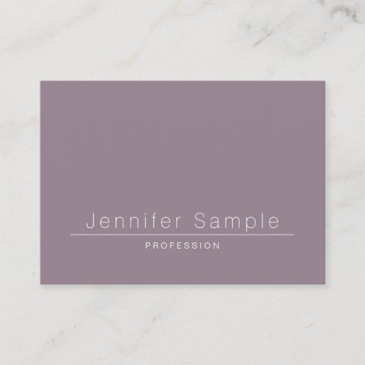 ルクスエレガントお洒落モダンサロンプレーントレンディー 名刺 (正面)