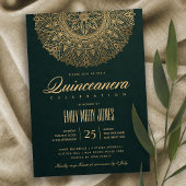 ルクスグリーンクラシック金ゴールド華美マンダラキンセアニェラ 招待状