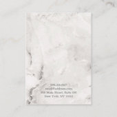ルクスグレー大理石ジュエリーイヤリングディスプレイ 名刺 (裏面)