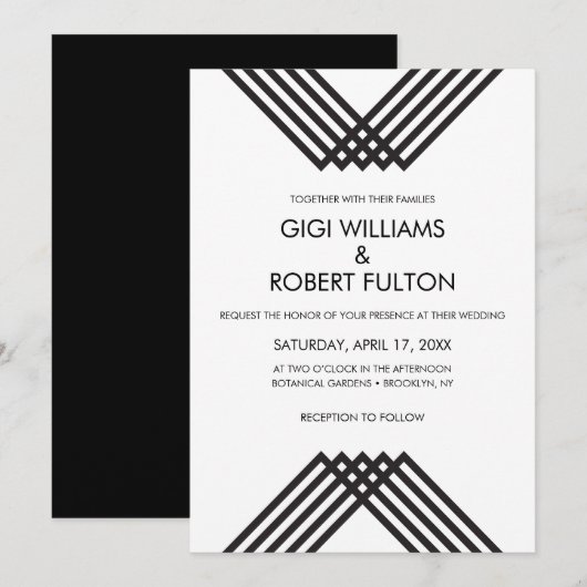 ルクスストライプ 招待状 (正面/裏面)