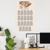 ルクスバラ金ゴールドグリッター銅シェード水色 ポスター (ホームオフィス)