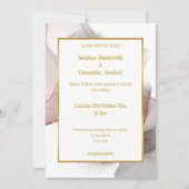 ルクスフローティングバラ結婚式招待状 招待状 (正面)