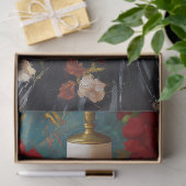 ルクスブラックコルセットマネキンレッドフローラデコページ 薄葉紙 (ギフト)