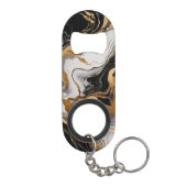 ルクスブラック&金ゴールドマーブルキーチェーンボトルオープナー キーホルダー栓抜き (裏面)