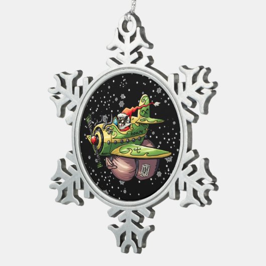 ルクスマス スノーフレークピューターオーナメント (右)