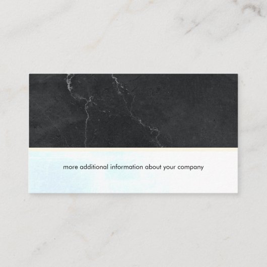ルクス |黒い大理石 名刺 (裏面)
