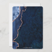 ルクセアゲートサファイアブルーバラ金ゴールド70th誕生日  招待状 (裏面)