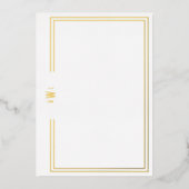 ルクセイニシャル個人文房具箔招待状 箔招待状 (正面)