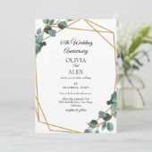 ルクセエメラルドグリーン結婚リー記念日 招待状 (スタンド正面)