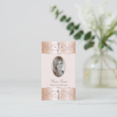 ルクセグラムバラ金ゴールド華美オーナメントアドフォートシック 名刺 (スタンド正面)