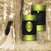 ルクセグラムブラックイエロー華美オーナメントモノグラム 名刺