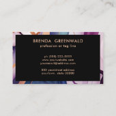 ルクセグラムリキッドマーブルブルーパープル金ゴールド 名刺 (裏面)