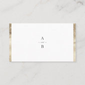 ルクセバラ赤面金ゴールドヴィンテージ結婚植物学 プレイスカード (裏面)