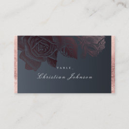 ルクセバラ金ゴールドムーディーズヴィンテージ結婚植物学 プレイスカード