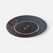 ルクセバラ金ゴールドムーディーズヴィンテージ結婚植物学 ペーパープレート (アングル)