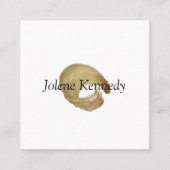 ルクセフェイクエレガントミニマル素朴モダン スクエア名刺 (正面)