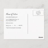 ルクセフェイクシルバー女性メイクアップアポイントメントアラーム ポストカード (裏面)