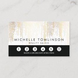 ルクセフェイク金ゴールド紙吹雪雨パターンロイヤリティカード ロイヤリティカード