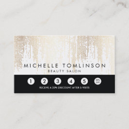 ルクセフェイク金ゴールド紙吹雪雨パターンロイヤリティカード ロイヤリティカード