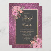 ルクセフローラ放射能:モダンSweet sixteen 招待状 (正面/裏面)