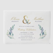 ルクセフローラ結婚式招待状 ベラム紙招待状 (正面)