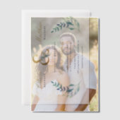 ルクセフローラ結婚式招待状 ベラム紙招待状 (オフセット (カップル))