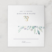 ルクセフローラ結婚折り畳み座席表 プレイスカード (外部開封)