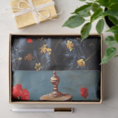 ルクセブラックゴシックコルセットマネキンレッドフローラデコ 薄葉紙 (ギフト)