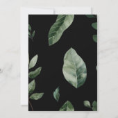 ルクセボタニカルブラックセージ誕生日 招待状 (裏面)