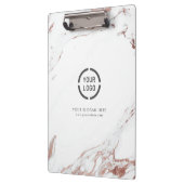 ルクセモダン·フェイクバラ·金ゴールド·マーブル·カンパニー·ロゴ クリップボード (左)