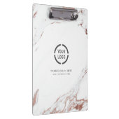 ルクセモダン·フェイクバラ·金ゴールド·マーブル·カンパニー·ロゴ クリップボード (右)