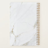 ルクセモダン・フェイク金ゴールド大理石の会社のロゴ プランナー手帳 (裏面)