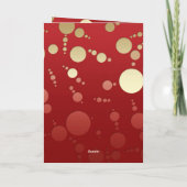 ルクセレッド金ゴールド50thバースデーパーティー折り畳み 招待状 (裏面)