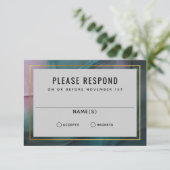 ルクセンインクウォッシュジュエリートーンウェディングRSVP (スタンド正面)