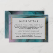 ルクセンインク洗浄ジュエリートーン結婚の詳細 エンクロージャーカード (正面/裏面)