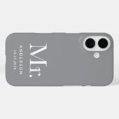 ルクセンエレガンス | グレー・ミスター結婚ズとデート Case-Mate iPhoneケース (裏面 (横))