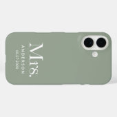 ルクセンエレガンス | セージ・グリーン結婚ミセスとデート Case-Mate iPhoneケース (裏面 (横))
