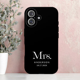 ルクセンエレガンス | ブラック・ミセス結婚・アンド・デート iPhone 16ケース