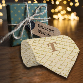 ルクセンジオメトリックファンパターングリッター金ゴールド ネクタイ