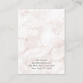 ルクセンピンクマーブルジュエリーイヤリングディスプレイ 名刺 (裏面)