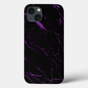 ルクセンブラック&パープル大理石 iPhone 13ケース