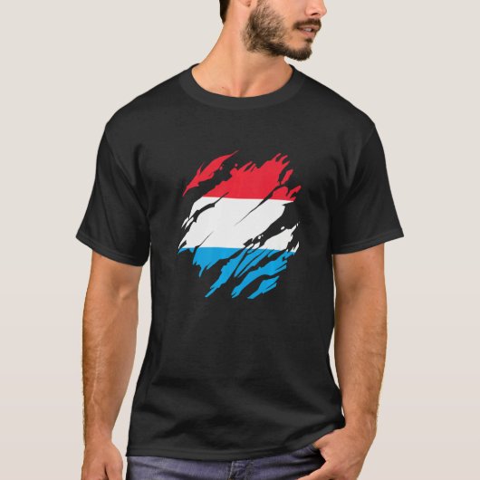ルクセンブルガー国旗ルクセンブルク1 Tシャツ (正面)