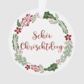 ルクセンブルギッシュメリークリスマスシェイ・クラフトデグ オーナメント (正面)